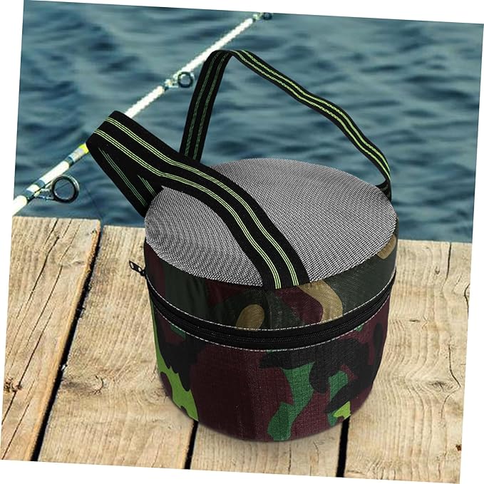 Happyyami Leather Mound Camping Stool Portable Outdoor Stool for Gardening and Farming Work