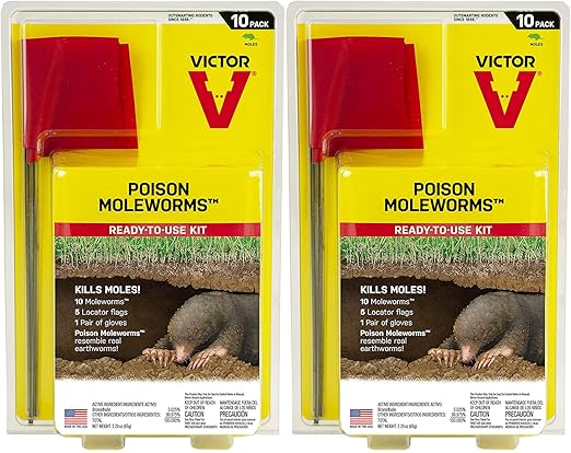 Victor M6009 Poison Moleworms Yellow (Twо Расk)