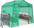 11 x 8.5 x 7.5 FT Walk-in Greenhouse Portable Pop-up Greenhouse for Indoor Outdoor Plant Garden Green House with Zippered Doors Screen Windows Heavy Duty Frame and Durable PE Cover