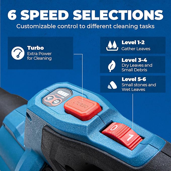 Dong Cheng Brushless Cordless Leaf Blower 40V Battery Powered Blower with 2 * 4.0Ah Batteries &amp Charger 650 CFM High-Efficiency Blower for Sidewalks Driveways Town Care Blowing Leaves and Sno