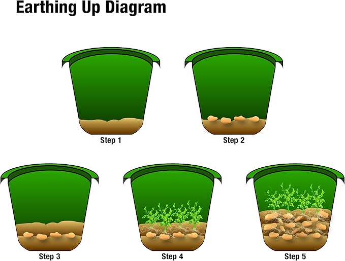 City Pickers Spud Tub Potato Grow Kit – Works Great on Decks and Patios – Low Maintenance &amp High Potato Yields