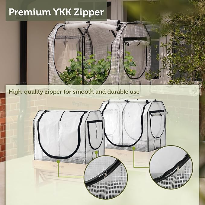 VegTrug® Small Classic Greenhouse Frame &amp Multi-Cover Set