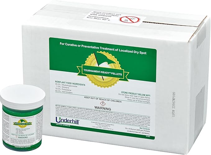 Underhill UHTRPEL Tournament-Ready Wetting Agent Pellets Soil Surfactant for Lawn Garden Turf Grass Golf Greens 24 Tablets