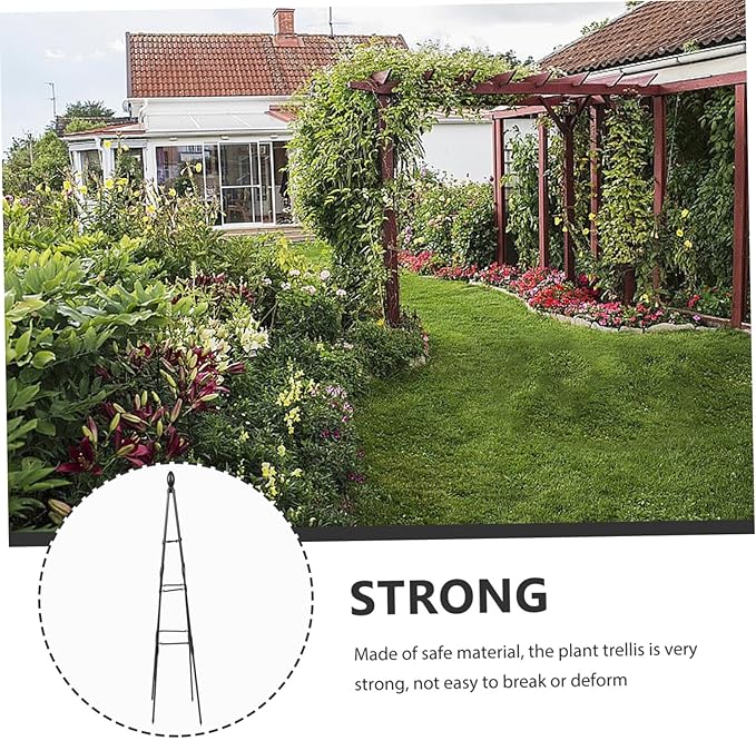 UPKOCH 1set Plant Climbing Trellis for Vines Outdoor Garden Support Stand for Potted Plants and Houseplants Easy to Use Sturdy Frame Design