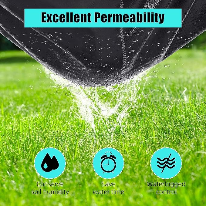 6.5ft x 330ft Premium Weed Barrier Landscape Fabric 3.2oz Heavy Duty Weed Control Fabric High Permeability Good for Flower Bed Driveway Fabric Ground Cover