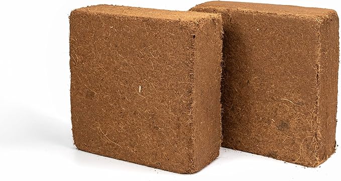 Premium Coco Coir Brick | 11 Pound Coconut Fiber Block | Organic Veggie Mix Coconut Husk Compressed Growing Medium | Perfect As Greenhouses Hydroponics Garden Soil | 100% Organic &amp Eco-Friendly