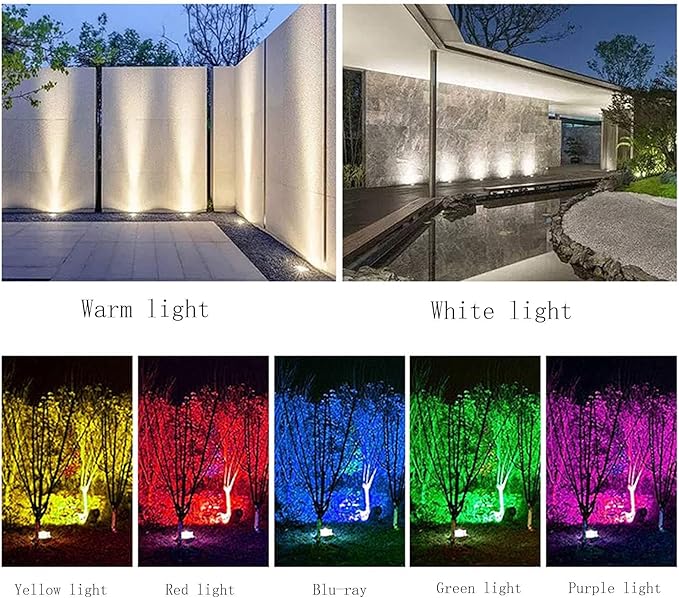 Square Ground Landscape Light - Outdoor Underground Light LED Outdoor Spotlight Waterproof IP66 Landscape Lights AC85-110V Recessed Outdoor Underground Light For Terrace Pathway Lawn (Vert 36