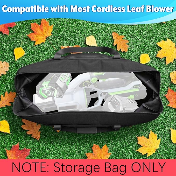 Cordless Leaf Blower Storage Bag Electric Leaf Blower Carry Bag Powered Handheld Blowers Carrying Case Heavy Duty Storage Tote for Cordless Blowers Case Only
