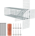 One Way Door for Squirrels Excluder Humane Squirrel Traps OutdoorM Reusable Squirrel and Rodent Trap with Copper Mesh for Chipmunks Mice Rats Includes DIY Installation Kit