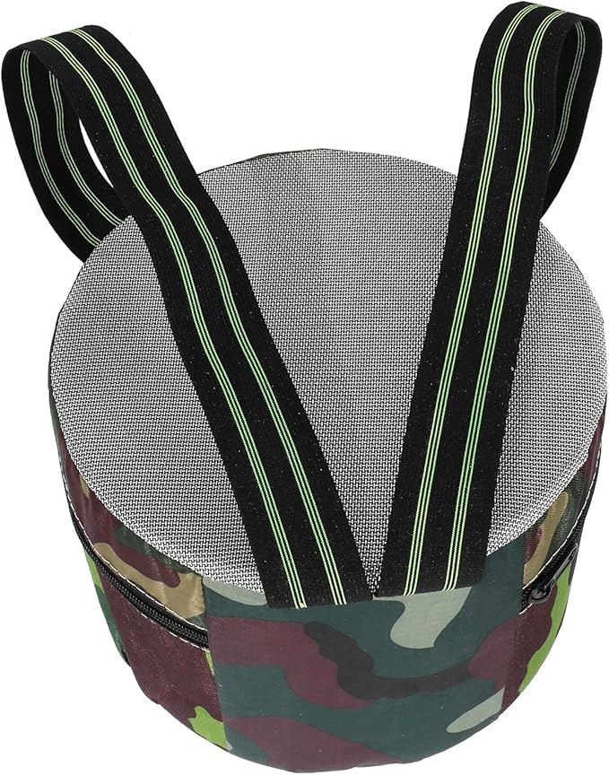 Portable Garden Work Stool Lightweight Camping Footstool 18cm High Sturdy Foam Wearable Seat for Gardening Weeding and Tea Picking with Camouflage Surface Random Color