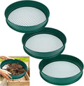 Soil Sifter 3PCS Soil Sifter Set for Gardening Stainless Steel Sifter（1/2 1/4 and 1/8）