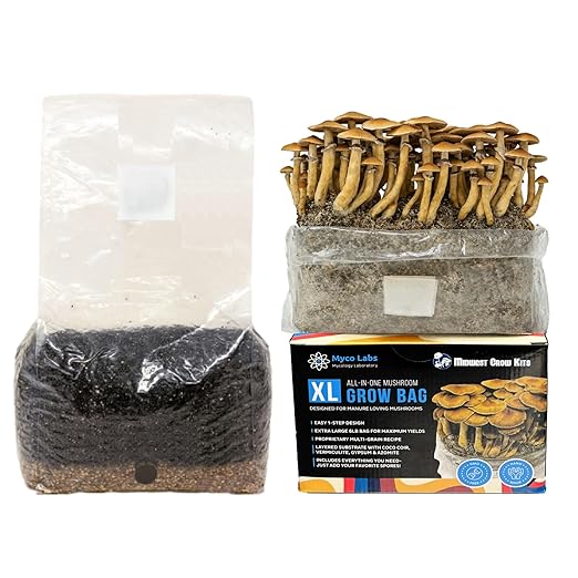 All-in-One Mushroom Grow Bag for Manure Loving Mushrooms + Spore Germination Jar! (6LB)