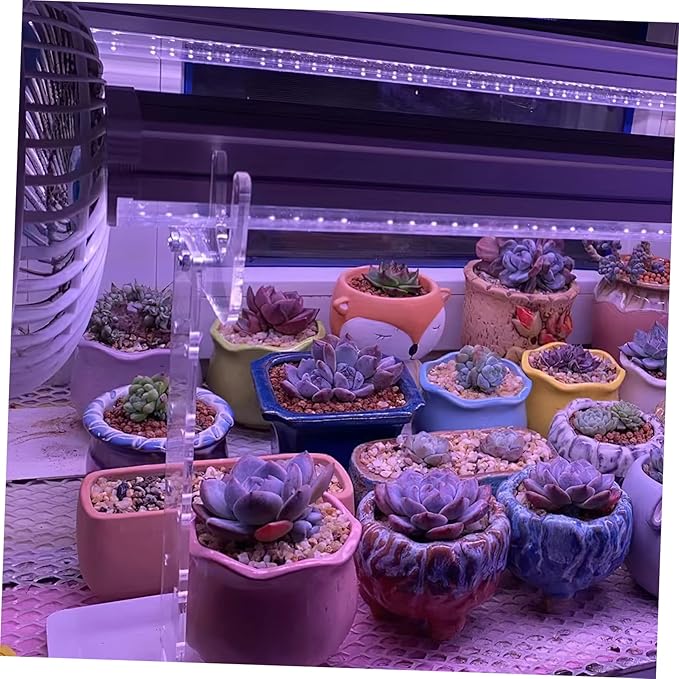 Grow Light Stand for Indoor Plants Acrylic Plants Lamp Rack Easy Install Lamp Stand