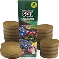 Wonder Soil | 18 Wafers | 1 Wafer Fills an 8 Pot | Ready to Plant Organic Potting Soil Loaded with Nutrients | 18 Wafers Expand to 9 Quarts of Indoor Outdoor Soil | Incl Worm Castings Perlite