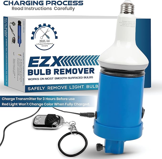 Light Bulb Changer for High Ceilings - Vacuum Operated High Ceiling Light Bulb Changer Tool Remote-Controlled Bulb Changing Kit (Pole not Included)