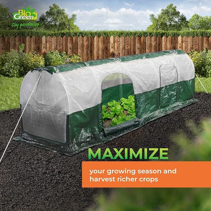 Bio Green SD300 2.6 x 2.3 x 9.8 ft. Polytunnel Super Dome