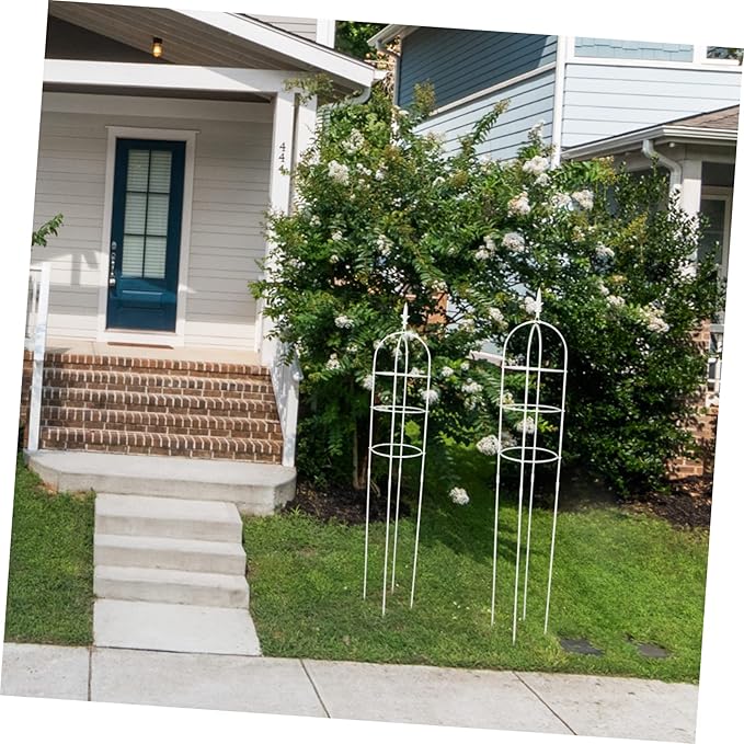 Metal Climbing Frame Trellis for Garden Plant Support for Vines Roses and Durable Outdoor Obelisk Design for Healthy Plant Growth and Stability