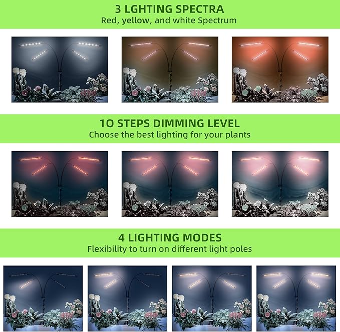 Grow Lights with Stand for Indoor Plants