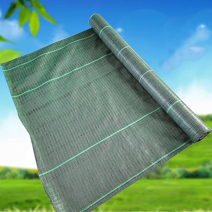 Weed Control Film Weed Barrier Landscape Fabric Driveway Fabric Geotextile Weed Control Membrane for Flower Bed(3x500ft)