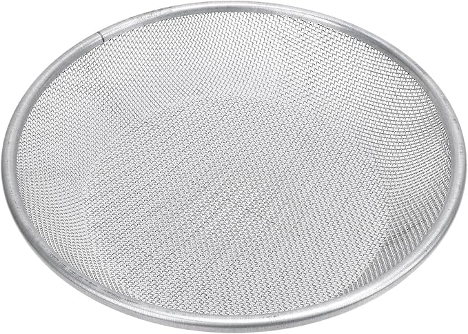 Gardening Sand Soil Compost Sifter Stainless Steel Soil Sifter 50kg Load Capacity Compost Soil Strainer with Anti Slip Gloves 30cm Top Diameter (10mm / 0.39in Hole)