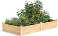 Greenes Fence Classic Cedar Raised Garden Bed 4' x 8' x 14 (1/2 Thick) - Made in USA with North American Cedar