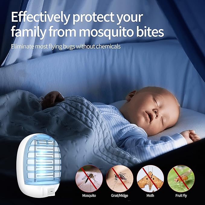 6 Packs Insect Traps for Home Mosquito Killer for Kids &amp Pets Bedroom Baby Room Office (260212)
