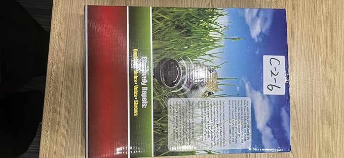 Mole Repellent 10P Solar-Powered Deterrent Stake Sonic Spikes Get Rid for Snake Groundhog Gopher Vole Deer Repellent for Lawns Garden &amp Yard Black