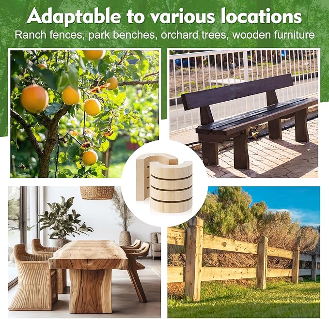 10 Pcs Termite Bait Station Monitoring Wood Replacement Insert Termite Stakes Bait Stations Wood Bases for Garden Farms Monitoring System Detects Activity No Termiticide Included