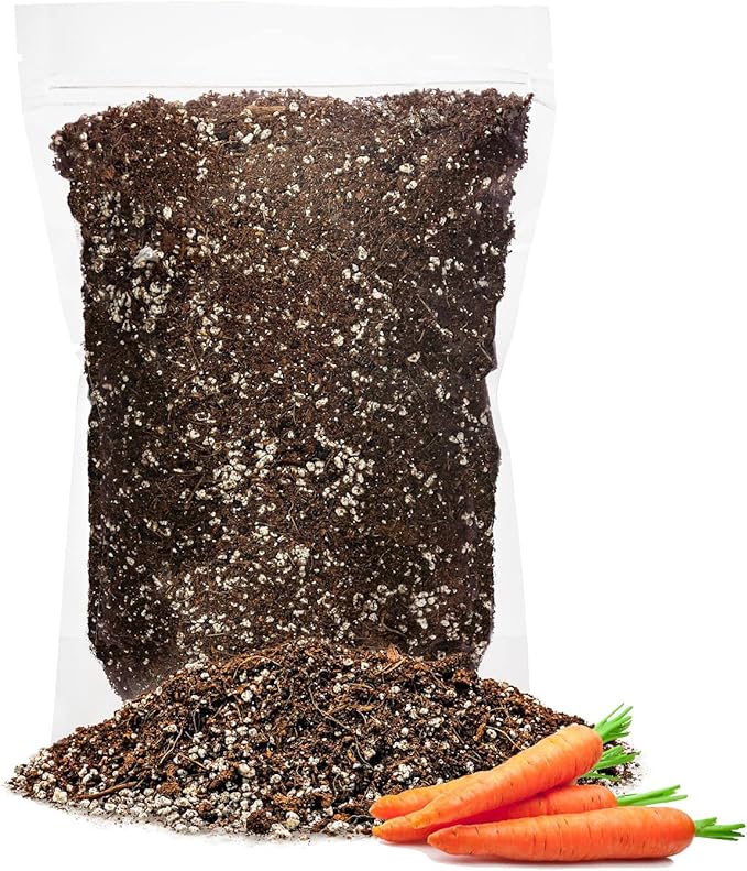 Premium Organic Potting Soil for Carrots by Gardenera - (5 Quart Bag)