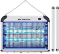 Upgraded 3800V Mosquito Zapper High-Voltage Electric Bug Zapper Indoor Mosquito Killer Lamp Fly Moth Gnat Traps W/ 2 Replacement Bulbs