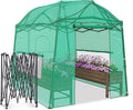 8.5 x 7 x 7 FT Walk-in Greenhouse Portable Pop-up Greenhouse for Indoor Outdoor Plant Garden Green House with Zippered Doors Screen Windows Heavy Duty Frame and Durable PE Cover