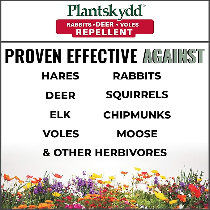 Plantskydd Animal Repellent - Repels Deer Rabbits Elk Moose Hares Voles Squirrels Chipmunks and Other Herbivores Wettable Powder Concentrate - 2.2 LB Box - Makes 2.5 Gallon Liquid (PSP-R2)