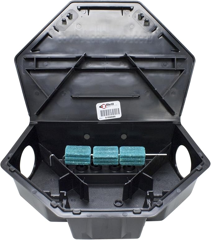 Bell Labs PROTECTA Bait Station for Rats Low Profile (LP) Black CASE of SIX