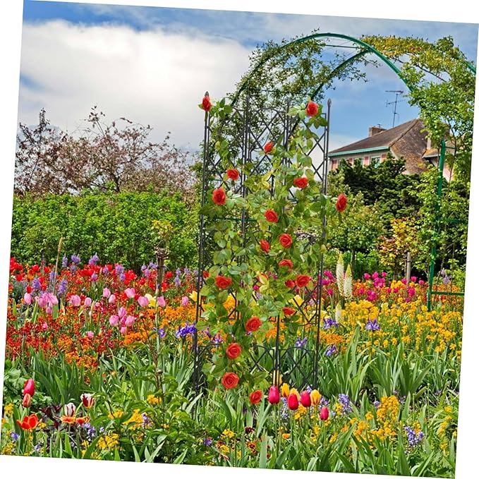 YARNOW Super Strong Metal Vine Trellis Garden Supplies Trellis for Climbing Plant Metal Garden Plant Stands Climbing Support Rack