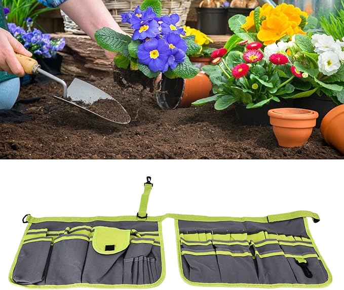 34 Garden Tool et Garden Tool Sturdy Ox Cloth Sto with 34 s weight and Portable for oor Gardening Gray and Green