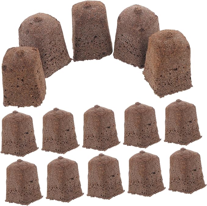Mipcase 120pcs Hydroponic Starter Blocks Soilless Plant Propagation Cubes for Healthy Root Growth Compression Nature Convenient for Gardening and Planting Activities