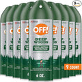 OFF! Deep Woods Insect Repellent Spray with 25 Percent DEET Provides up to 8 Hours of Mosquito Protection 6 Ounce (Pack of 9)