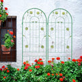 Garden Trellis 2 Pack Metal Garden Trellis Outdoor Trellis 71 x 19.7 Rustproof Trellis for Climbing Plants Outdoor Flower Vines Plant Rose Vegetable Support