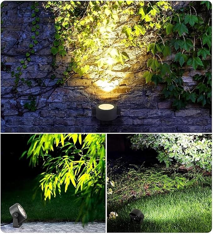 Led Beam Lamp - Outdoor Led Spot Lights IP66 Waterproof Projection Spotlight Rotating Landscape Lighting Tree Light for Park Green Lawn Illuminate(Blue18w)