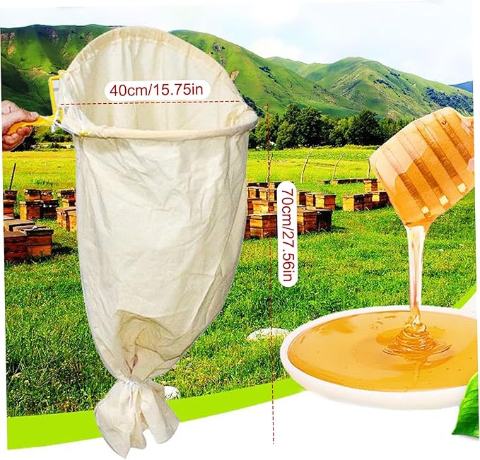 Bee Catcher Net Swarm Trap Canvas Bee Swarm Trap Bag with Lockable Base Bee Cage Beekeeping Tool Steel Frame Swarm Traps for Honey Bees Bee Traps for Outside