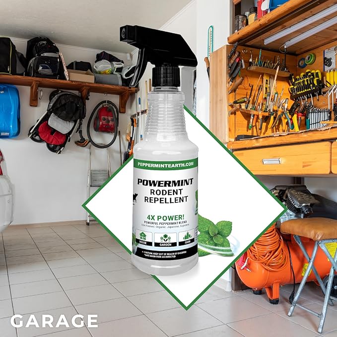 16 Oz Peppermint Oil Rodent Repellent Spray 2-Pack