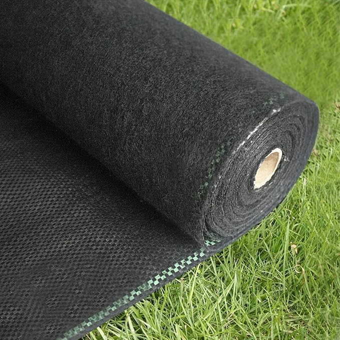 Ogrmar 3FTx100FT Weed Barrier Fabric 5oz Premium Garden Landscape Fabric Heavy Duty &amp Easy Setup Ground Cover for YardGardenFlower BedOutdoor Project