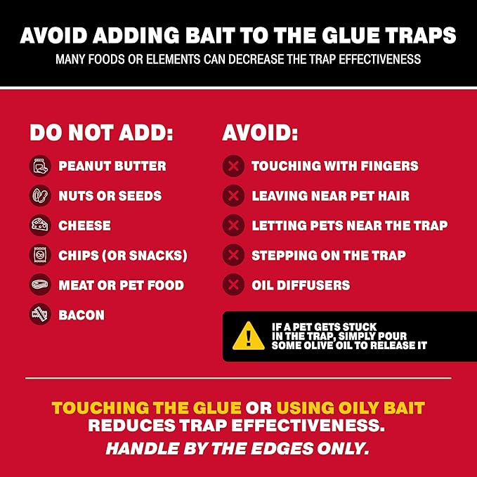 Catchmaster Max-Catch Mouse &amp Insect Glue Trap 36PK Mouse Traps Indoor for Home Sticky Pest Control Adhesive Tray for Catching Bugs Bulk Unscented Glue Boards