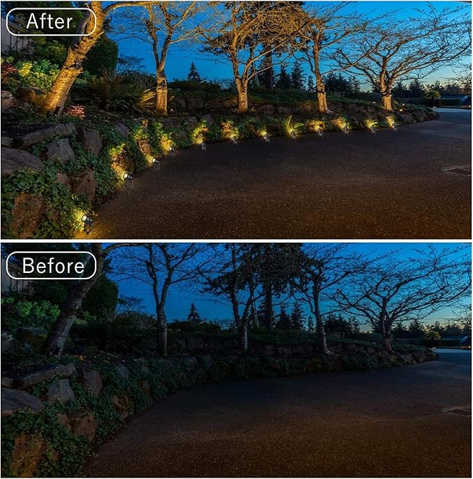 Garden Light Spotlight Power Supply 21m Outdoor Light IP65 Peak Lighting Upward 12V Warm for The Path Fenced Terrace (6n1 can be Linked to 10 Points)