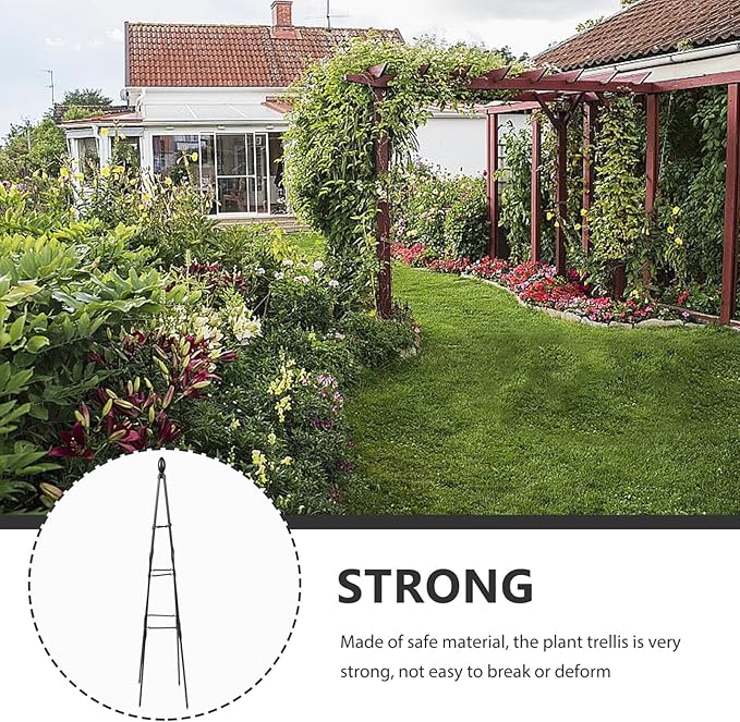 Yardwe Garden Accessories Plant Support Trellis Peony Climbing Stand Sturdy Trellis for Outdoor Vine Shaping