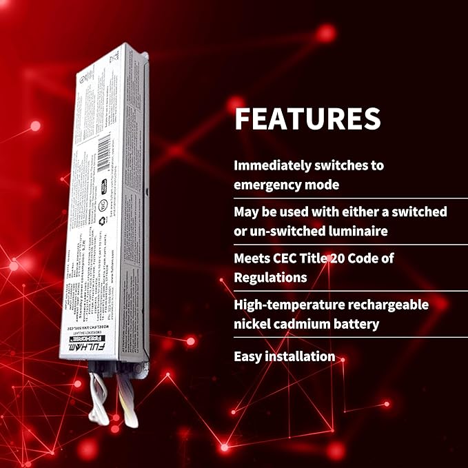 Fulham FH7-UNV-500L-CEC FireHorse 7 - Emergency Ballast - Universal Voltage - 500 Initial Lumen Output White