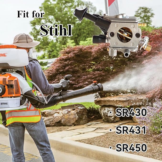 Carburetor Compatible with Stihl BR350 BR350Z BR430 BR450 SR430 SR450 Backpack Blower Replace# 4244 120 0606 Carb Repair Kit Compatible with Zama C1Q-S210 C1Q-S210B C1Q-S209C