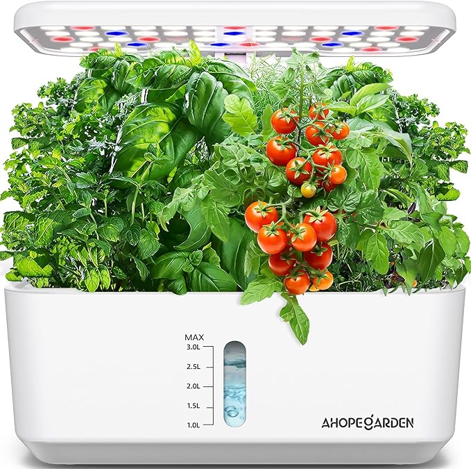 Ahopegarden Indoor Garden Hydroponics Growing System with Hydroponic Pods Kit