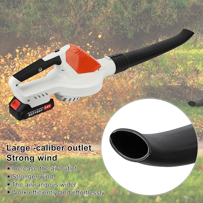 Cordless Leaf Blower24V Electric Handheld[180CFM] Leaf Blower[150 MPH] with 2x1.5Ah Batteries and Charger for Lawn Care Yard Grass Patio Blowing Leaves and Snow