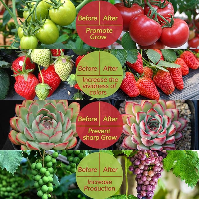 Solar Powered Grow Lights 16.4ft Plant Light Strip with Solar Panel Full Spectrum Solar Grow Lights Solar Heat Lamp for Outdoor Indoor Garden Greenhouse Supplies Solar Powered Grow Lights